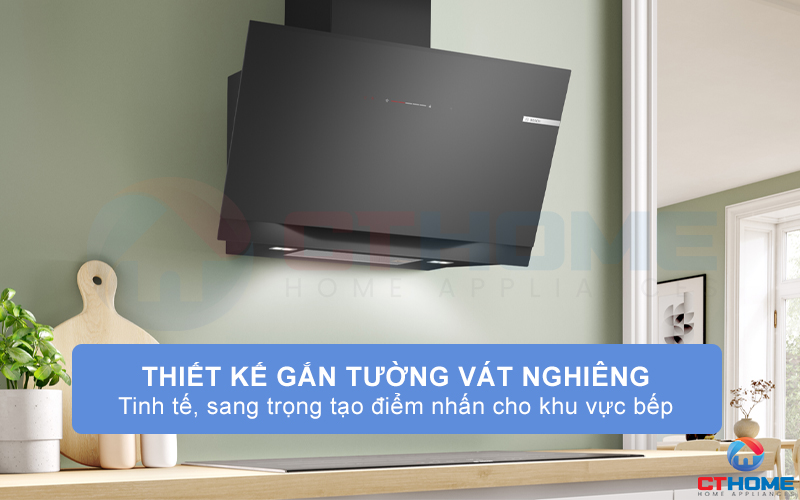 MÁY HÚT MÙI GẮN TƯỜNG BOSCH DWK91LT60 SERIE 8 NGANG 90CM MÀU ĐEN 1