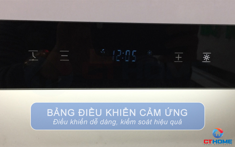 Bảng điều khiển cảm ứng kỹ thuật số với 3 mức độ tùy chọn khác nhau