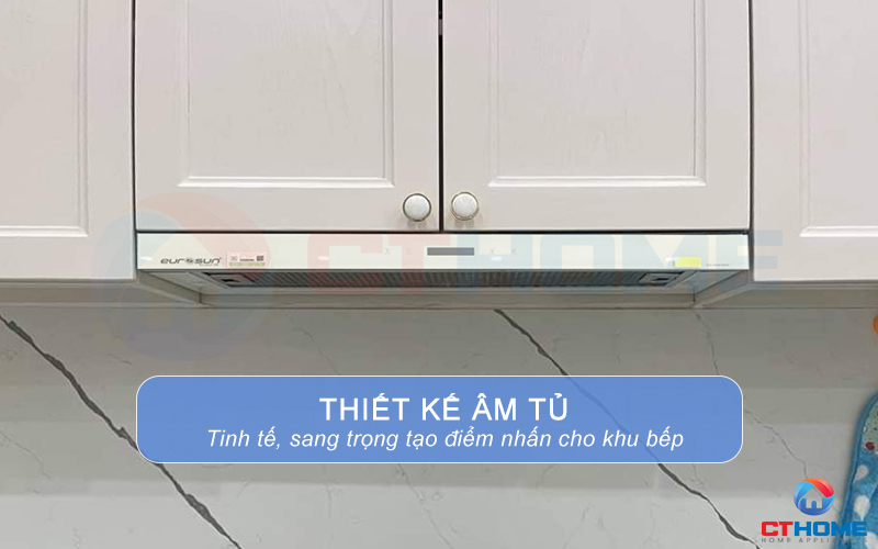 Thiết kế máy hút mùi âm tủ sang trọng, tạo điểm nhấn cho căn bếp