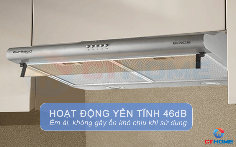 Độ ồn tối đa 46dB giữ cho căn bếp yên tĩnh