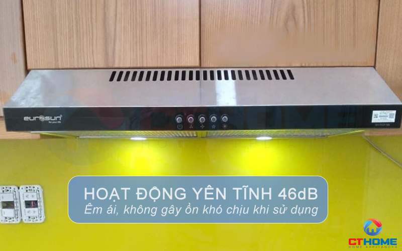Độ ồn tối đa 46dB giữ cho căn bếp yên tĩnh