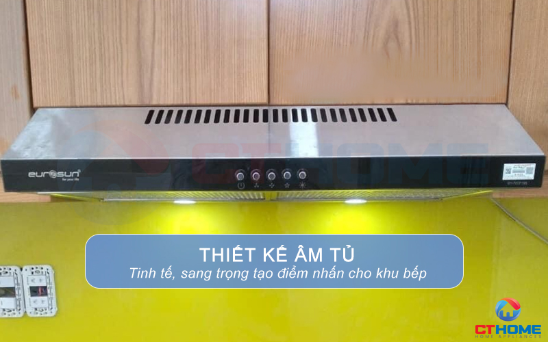 Thiết kế máy hút mùi âm tủ sang trọng, tạo điểm nhấn cho căn bếp