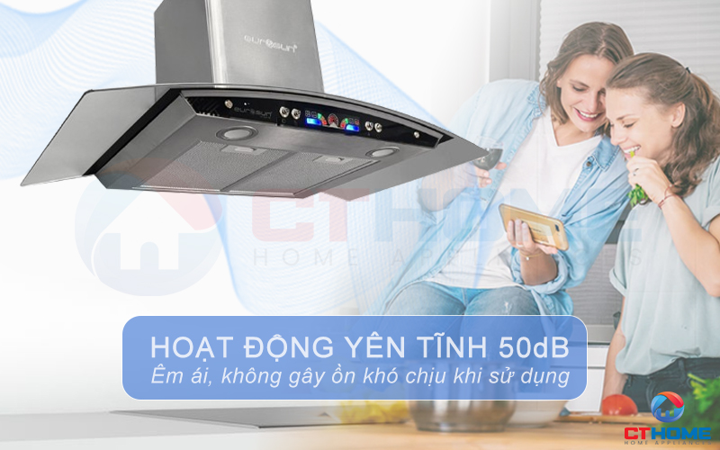 Độ ồn tối đa 50dB giữ cho căn bếp yên tĩnh