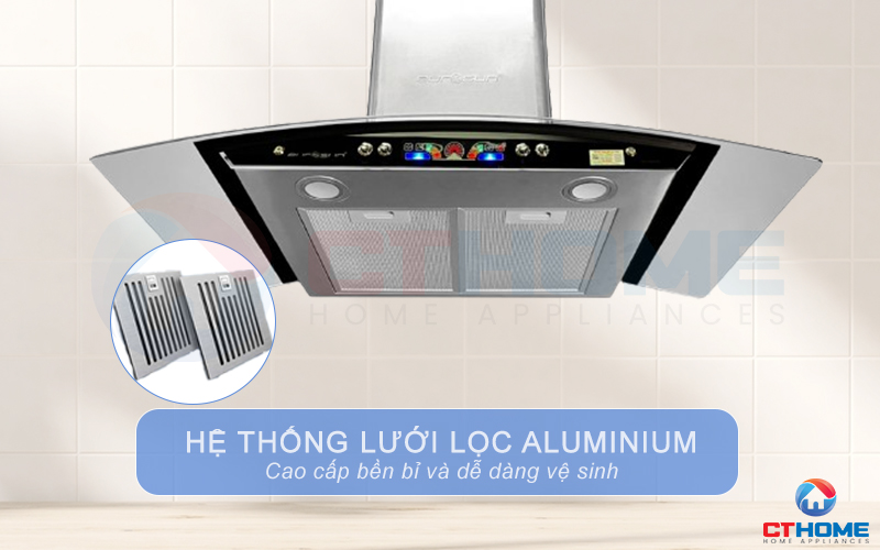 Hệ thống lưới lọc Aluminium cao cấp bền bỉ và dễ dàng vệ sinh