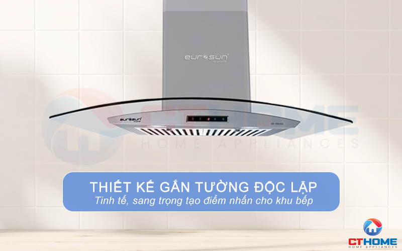 Kiểu dáng độc lập tinh tế, tạo điểm nhấn cho không gian bếp