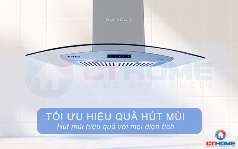 Tối ưu hiệu quả hút cho căn bếp với mọi diện tích khác nhau