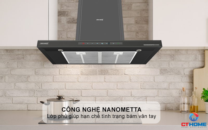 Công nghệ NanoMetta phủ kính xám chống bám vân tay