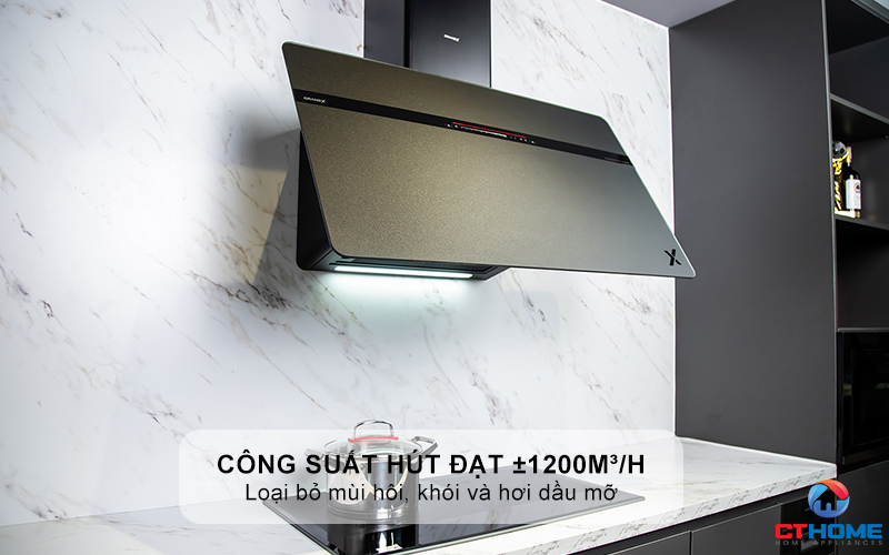 Công suất hút mạnh mẽ đạt ±1200m³/h