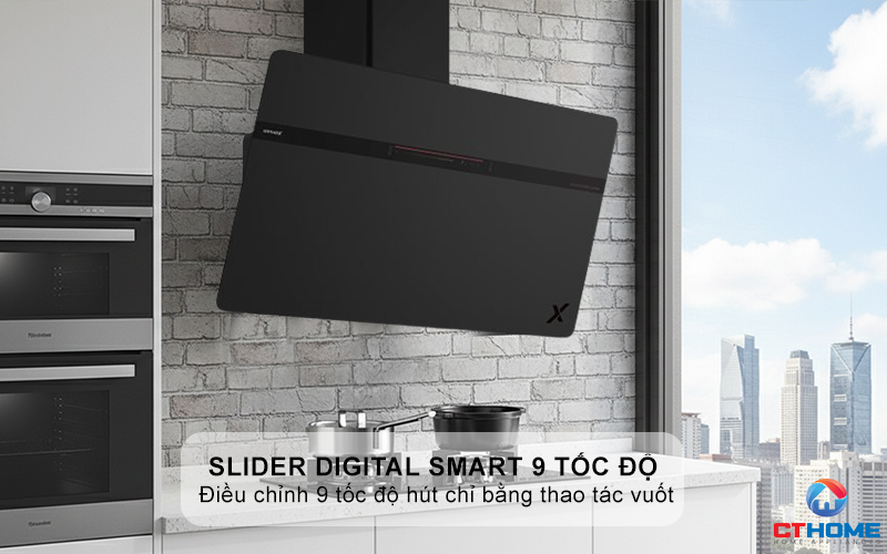 Điều khiển cảm ứng Slider Digital smart 9 tốc độ và Super Booster 