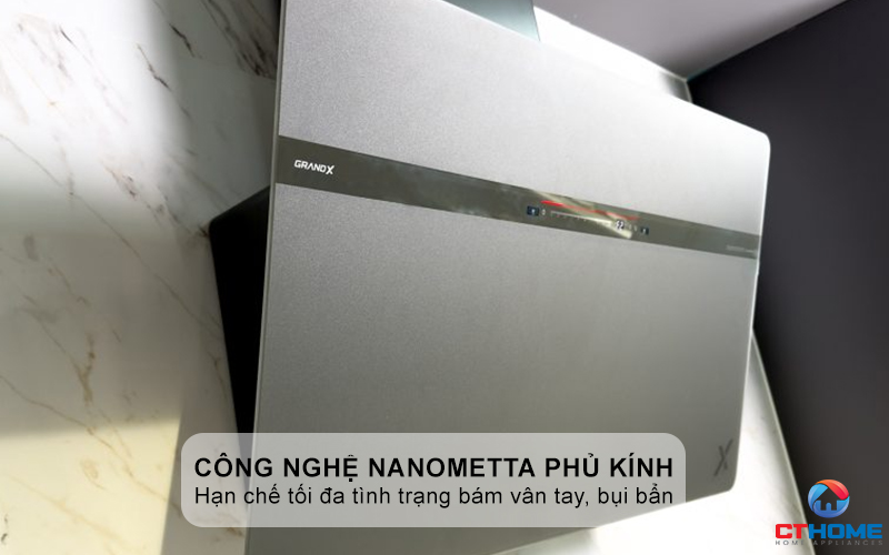Công nghệ NanoMetta phủ kính xám chống bám vân tay