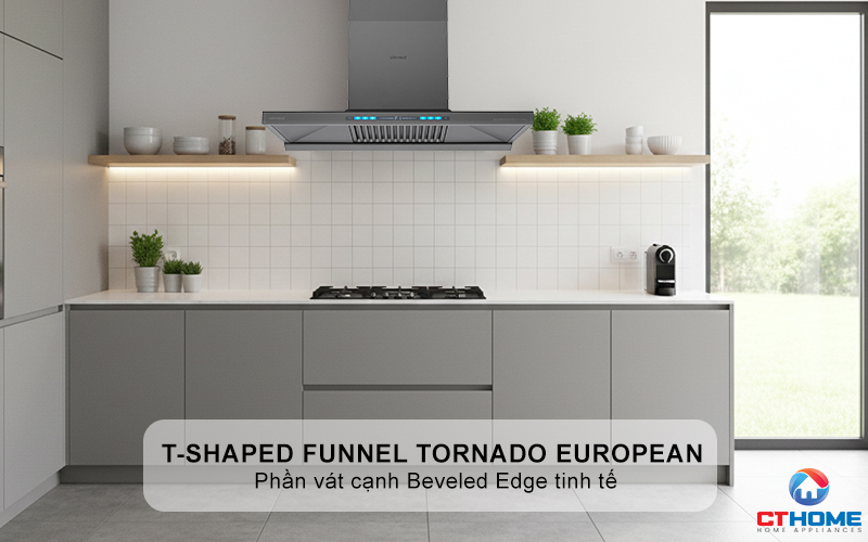 Thiết kế European T-Shaped funnel Tornado sang trọng