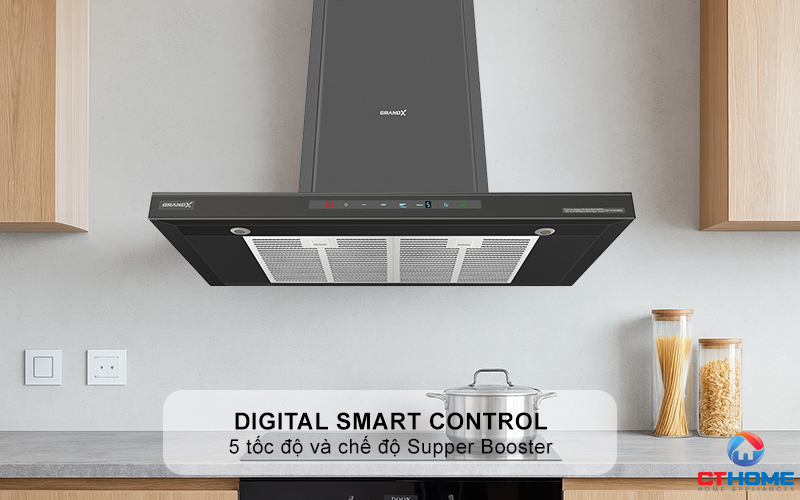 Digital Smart Control: 5 tốc độ và chế độ Supper Booster