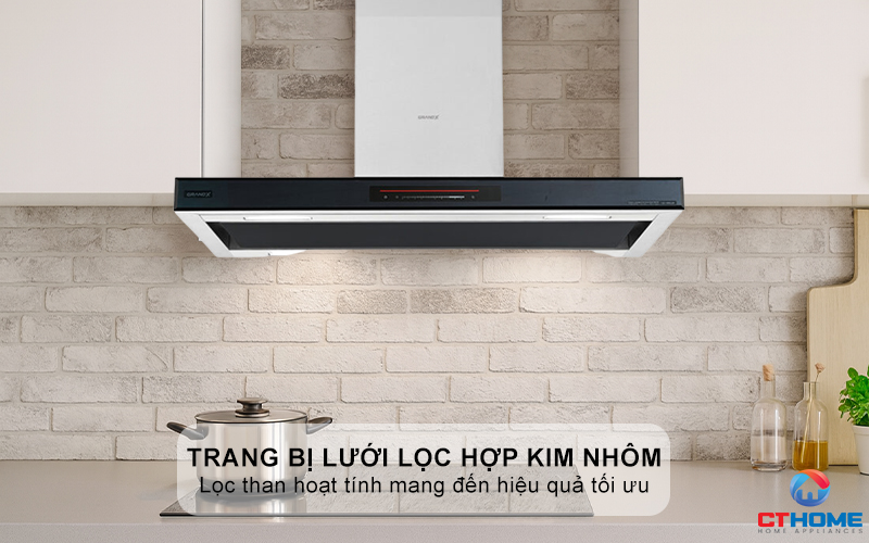 Trang bị lưới lọc hợp kim nhôm, kết hợp bộ than hoạt tính