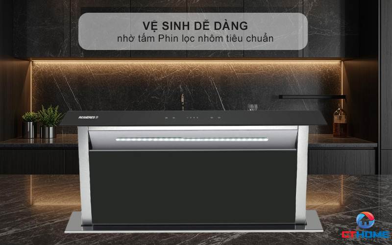Dễ dàng vệ sinh nhờ tấm Phin lọc nhôm tiêu chuẩn