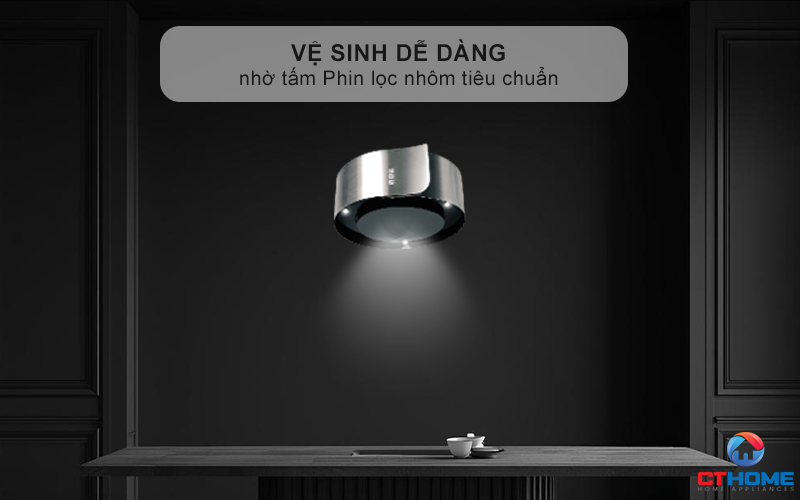 Dễ dàng vệ sinh nhờ tấm Phin lọc nhôm tiêu chuẩn