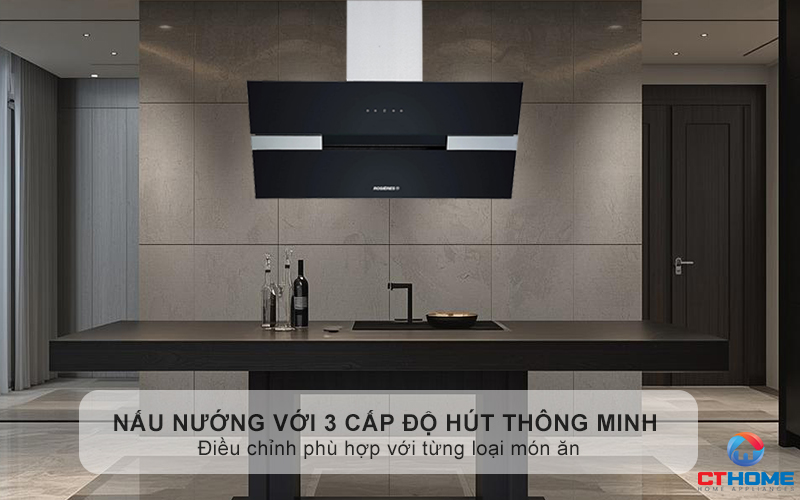Làm chủ nấu nướng với 3 cấp độ hút thông minh