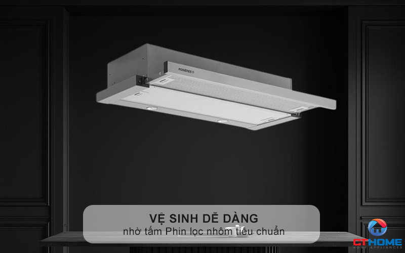 Dễ dàng vệ sinh nhờ tấm Phin lọc nhôm tiêu chuẩn