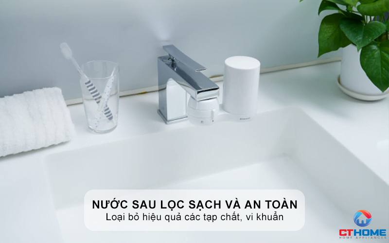 Nước sau lọc sạch và an toàn cho vệ sinh cá nhân