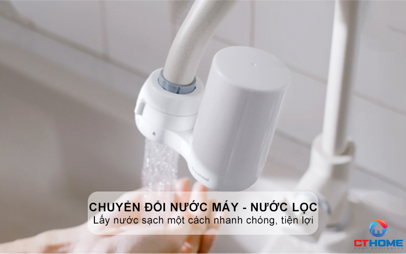 Linh hoạt tiện lợi chuyển đổi nước máy - nước lọc