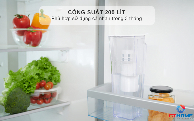 Công suất 200 lít phù hợp sử dụng cá nhân trong 3 tháng