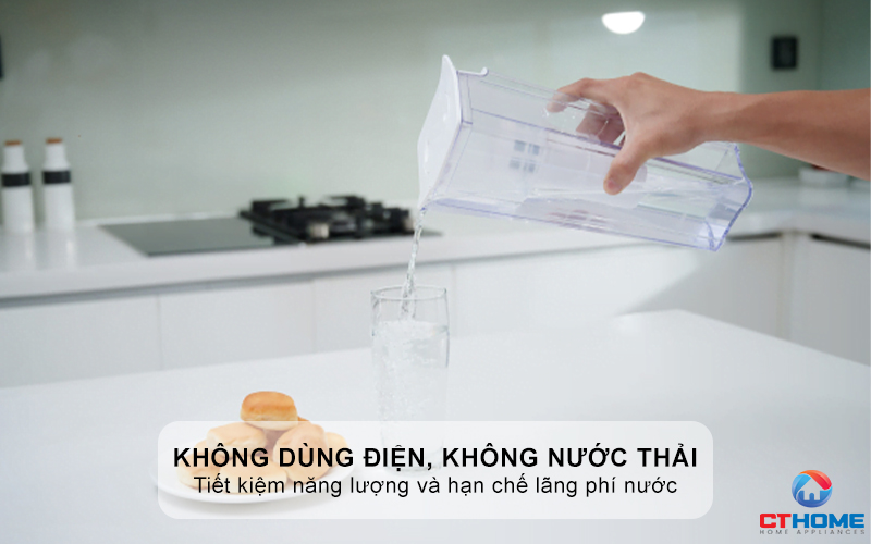 Lọc nước không dùng điện, không nước thải, thân thiện với môi trường