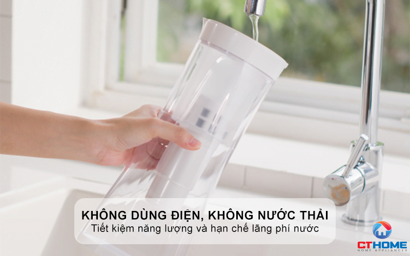 Lọc nước không dùng điện, không nước thải, thân thiện với môi trường