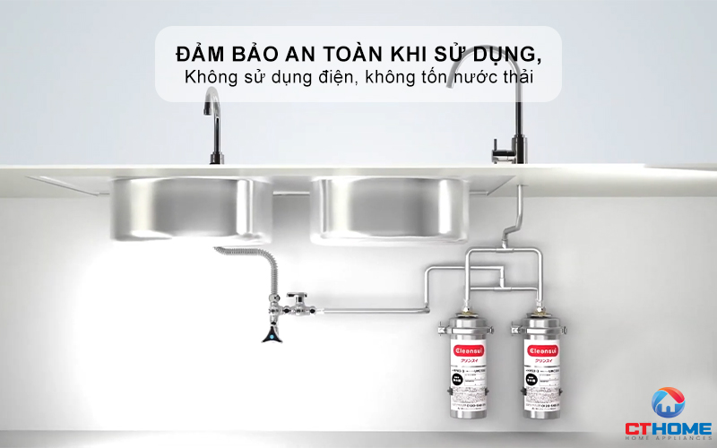 Không sử dụng điện, không tốn nước thải