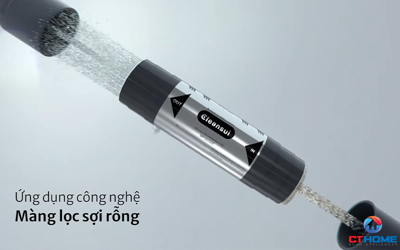 Công nghệ màng lọc sợi rỗng giúp loại bỏ các vi khuẩn