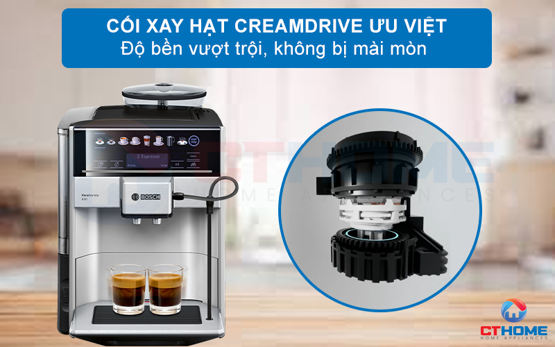 MÁY PHA CÀ PHÊ BOSCH VERO BARISTA TIS65621RW 1,7 LÍT 12