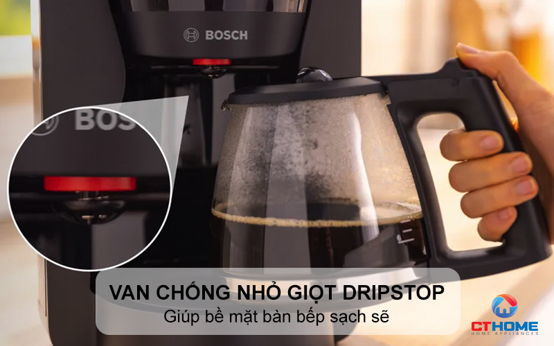 Van chống nhỏ giọt DripStop khi tháo bình