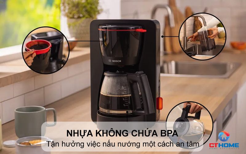 Chất liệu nhựa không chứa BPA 
