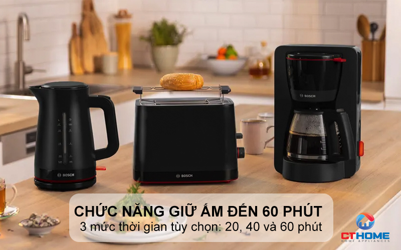 Chức năng giữ ấm đến 60 phút