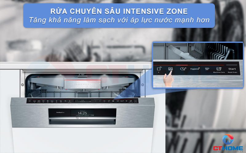 IntensiveZone giúp rửa chuyên sâu giàn dưới cùng sạch hơn