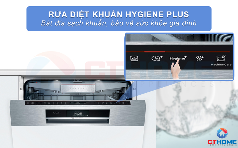 Bát đĩa sạch khuẩn, an toàn cho sức khỏe với chức năng rửa diệt khuẩn