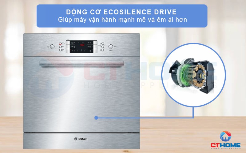 Động cơ EcoSilence Drive giảm tối đa độ ồn của máy và giúp máy hoạt động trơn tru hơn