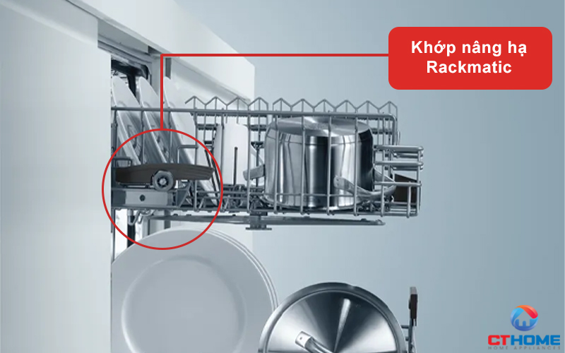 giàn rửa thứ 3 VarioDrawer cùng hệ thống nâng hạ Rackmatic