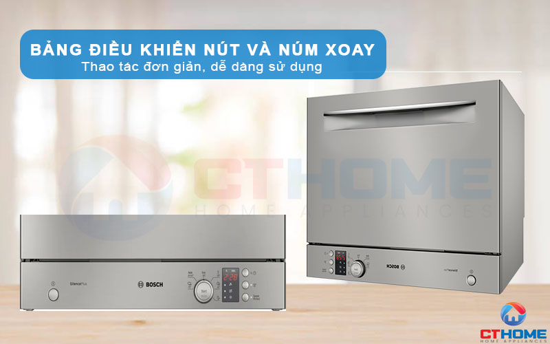 Bảng điều khiển dễ sử dụng, thao tác đơn giản