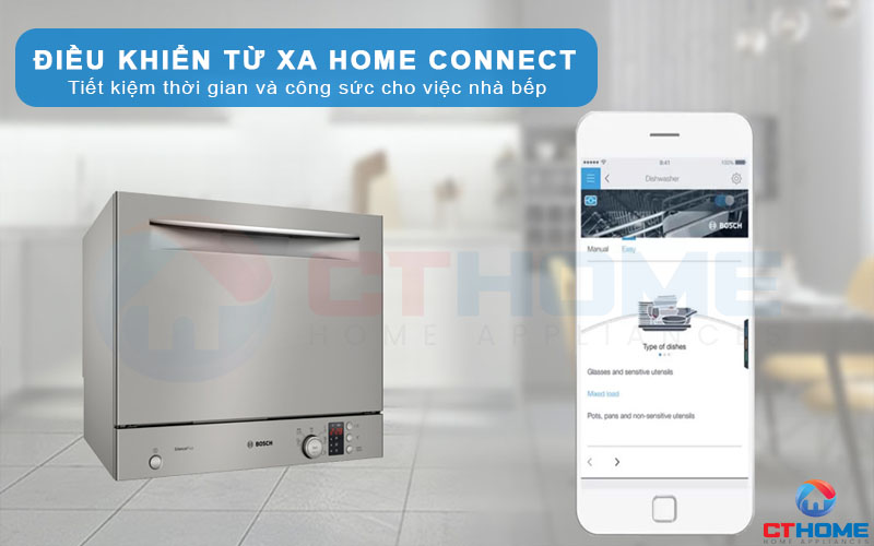 Điều khiển thông minh từ xa bằng ứng dụng Home Connect