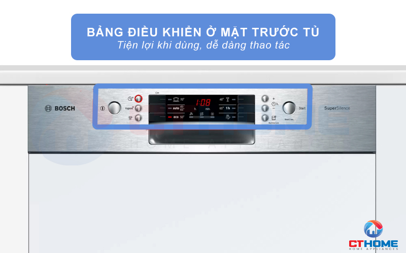 Bảng điều khiển ở mặt mặt trước giúp bạn dễ dàng thao tác