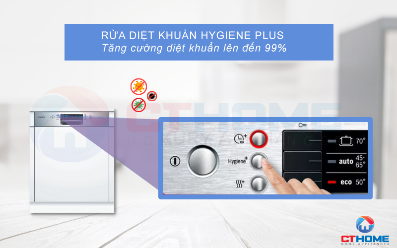 Tính năng Hygiene Plus diệt vi khuẩn, nấm mốc và bảo vệ sức khỏe người dùng