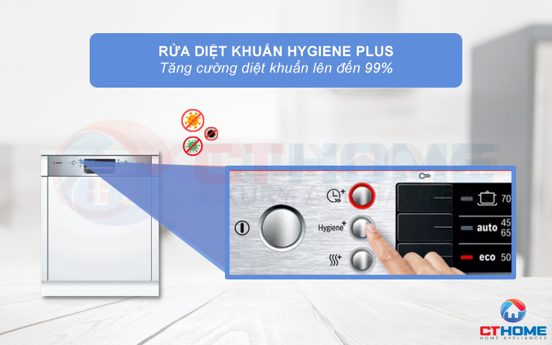 Tính năng Hygiene Plus diệt vi khuẩn, nấm mốc và bảo vệ sức khỏe người dùng