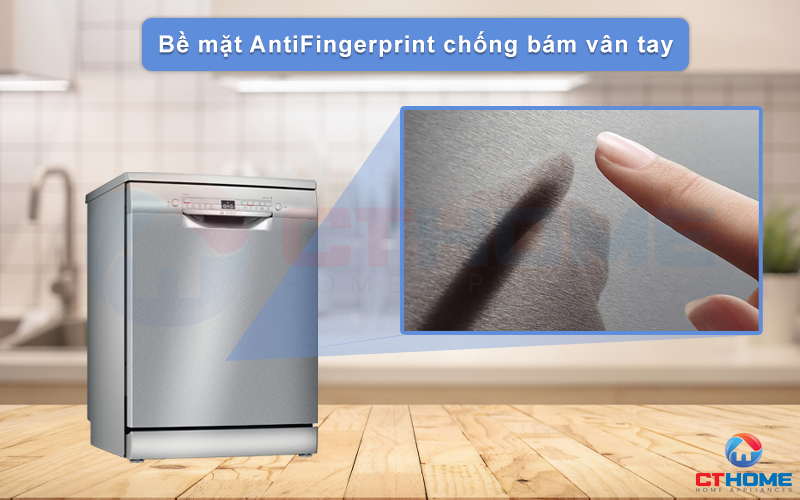 Bề mặt máy có khả năng chống bám vân tay giữ cho máy sáng bóng như mới