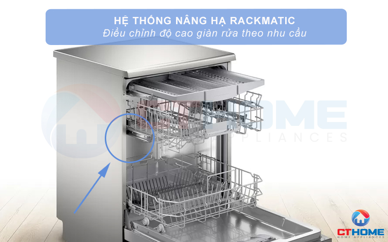 Hệ thống điều chỉnh RackMatic giúp tùy chỉnh không gian trong máy