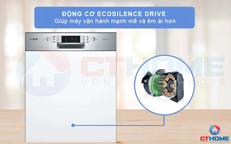 Động cơ không chổi than EcoSilence mang lại hiệu quả vận hành êm ái và yên tĩnh