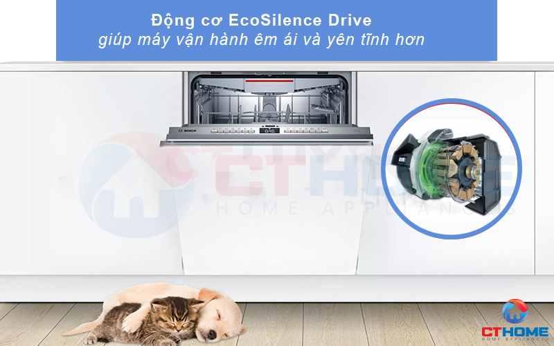 Vận hành êm ái và mạnh mẽ nhờ động cơ EcoSilence Drive