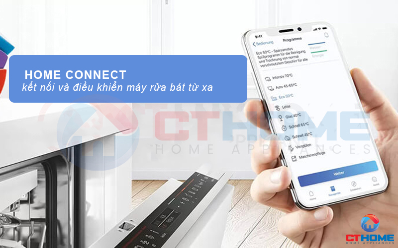 Ứng dụng Home Connect giúp kết nối và điều khiển từ xa