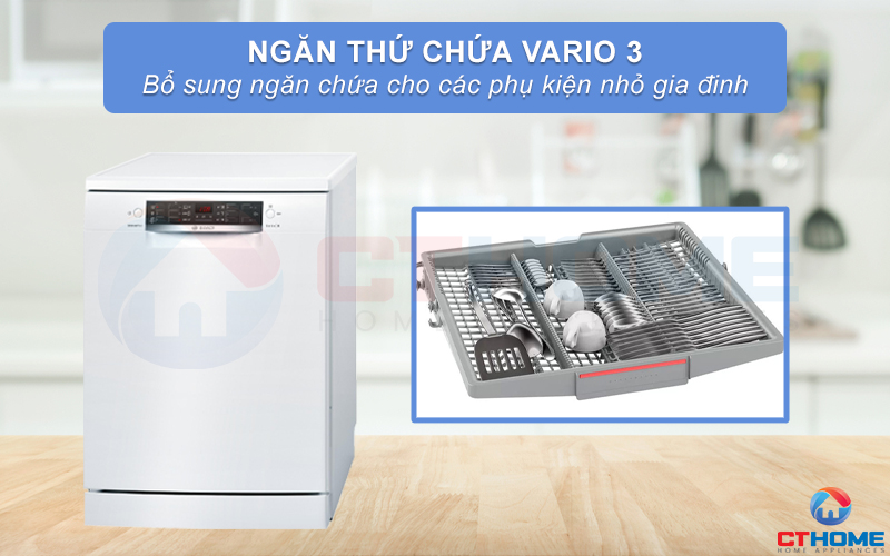 Ngăn chứa Vario3 là sự bổ sung tuyệt vời dành cho các vật dụng nhỏ