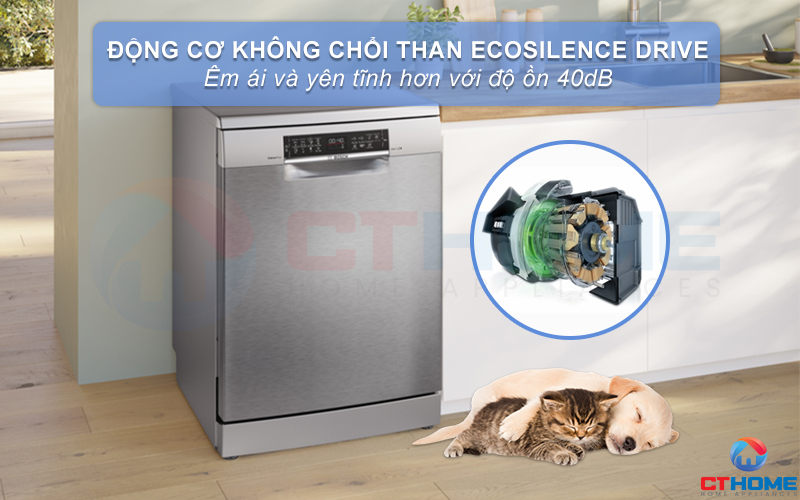 MÁY RỬA BÁT ĐỘC LẬP BOSCH SMS6ECI04E SERIES 6 14 BỘ 12