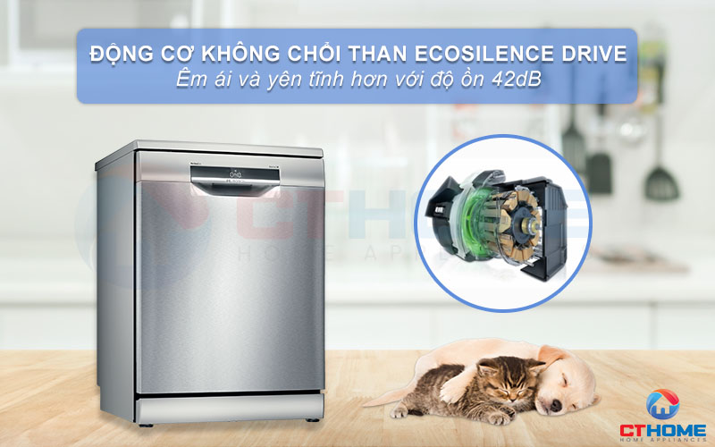 Vận hành êm ái và mạnh mẽ nhờ động cơ EcoSilence Drive