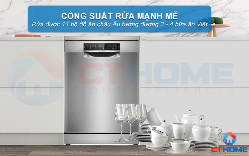 Công suất mạnh mẽ, tiết kiệm điện nước